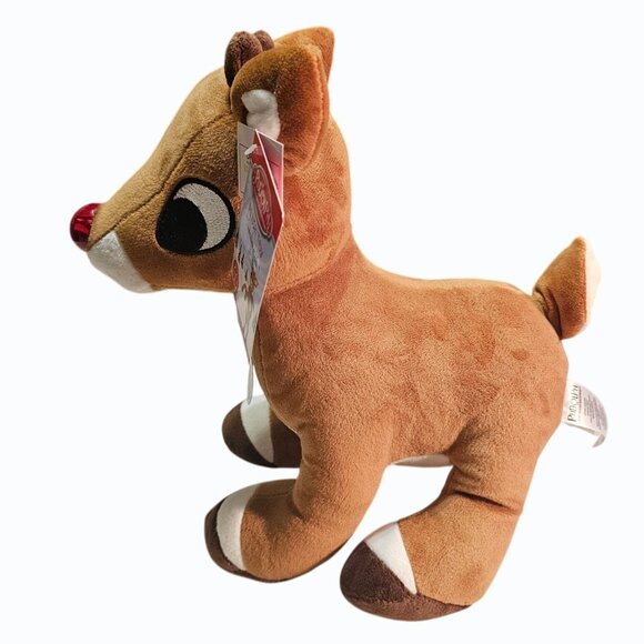 Rudolph The Red Nosed Reindeer & Clarice 10 in Light Up Musical Plush Pair NWT - Picture 14 of 16